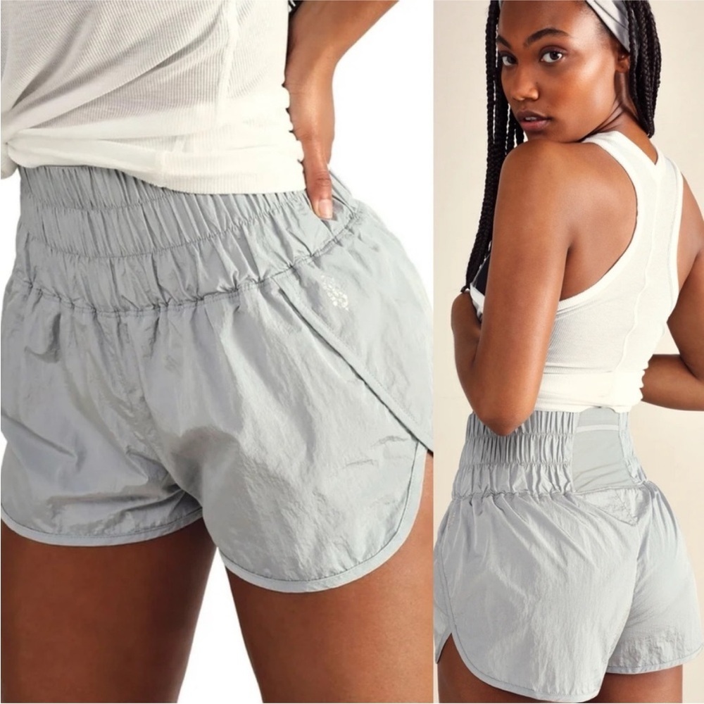 Free People Light Gray Athletic Shorts - Picture 2 of 12
